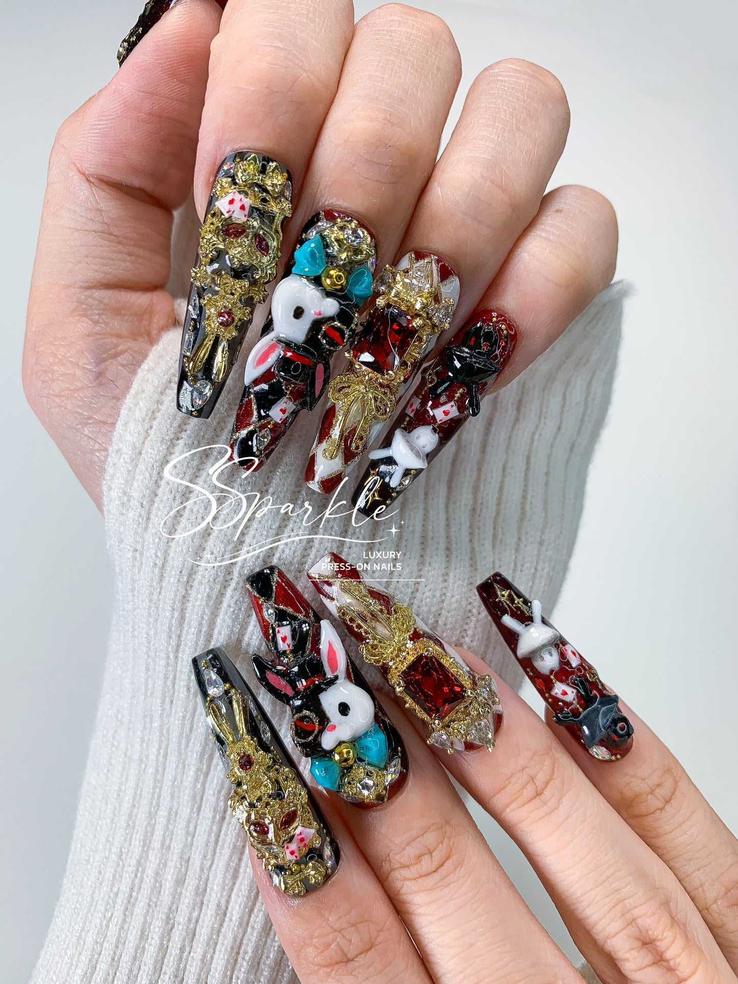 [Pre-order] Fool Me Twice | Sparxie Honkai: Star Rail Inspired Press-on Nails