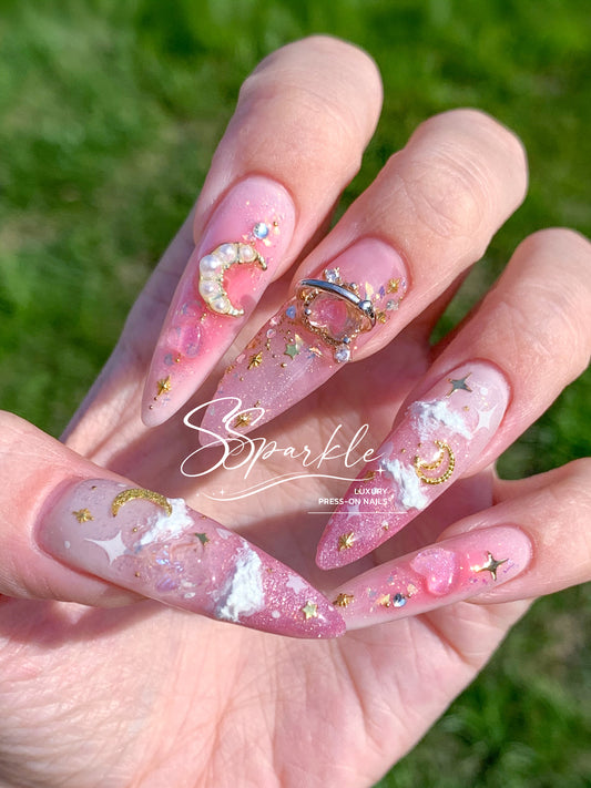 Pink Cloud Press-on Nails