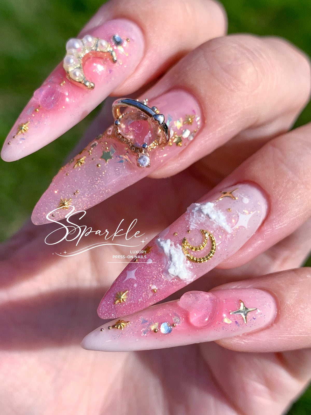 Pink Cloud Press-on Nails