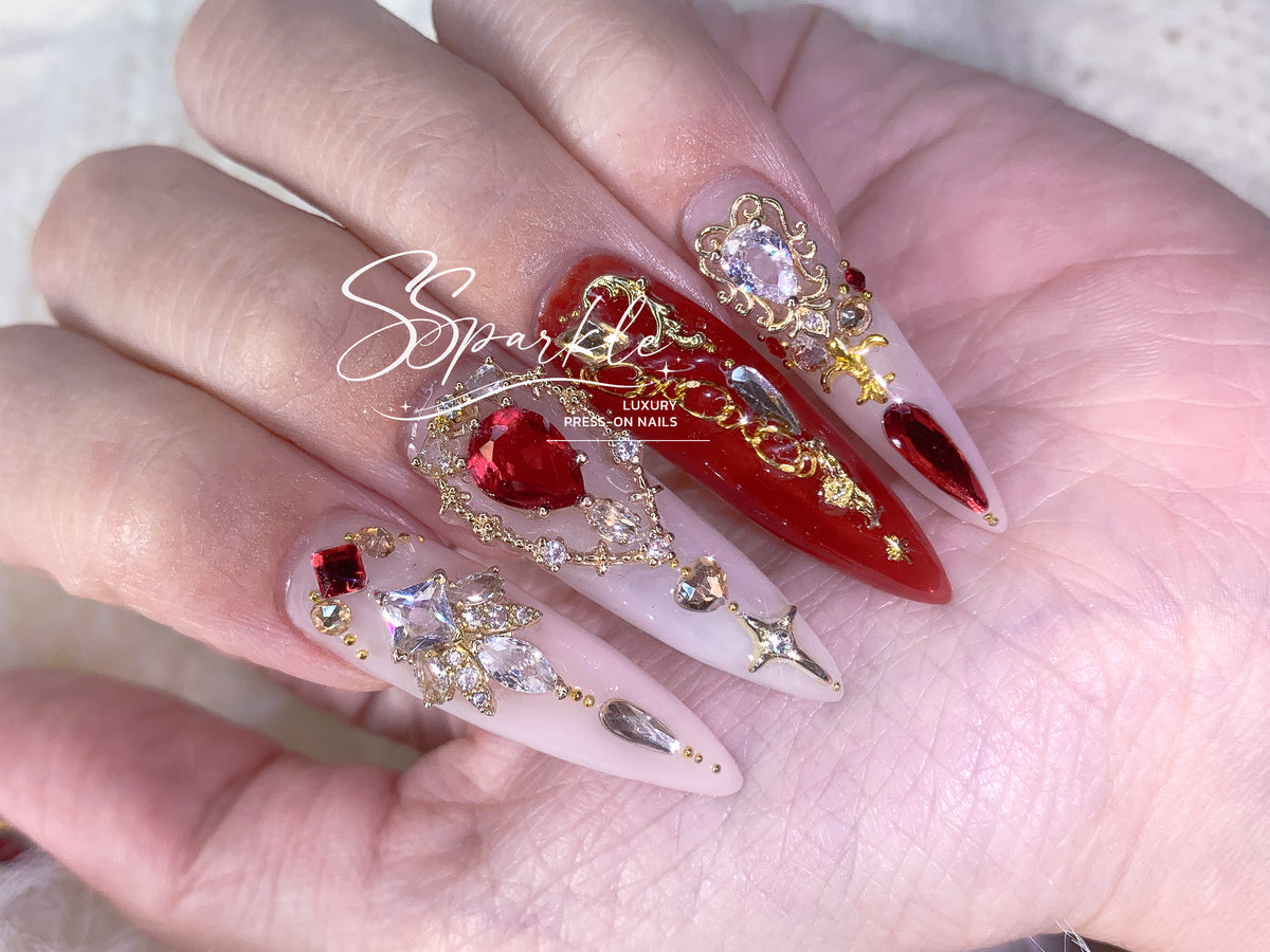 Scarlet Princess Press-on Nails