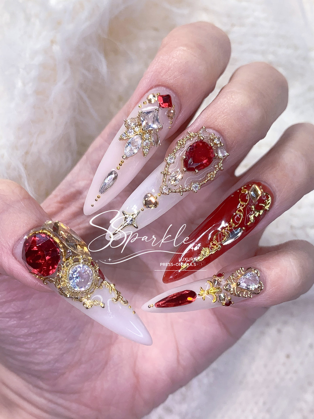 Scarlet Princess Press-on Nails