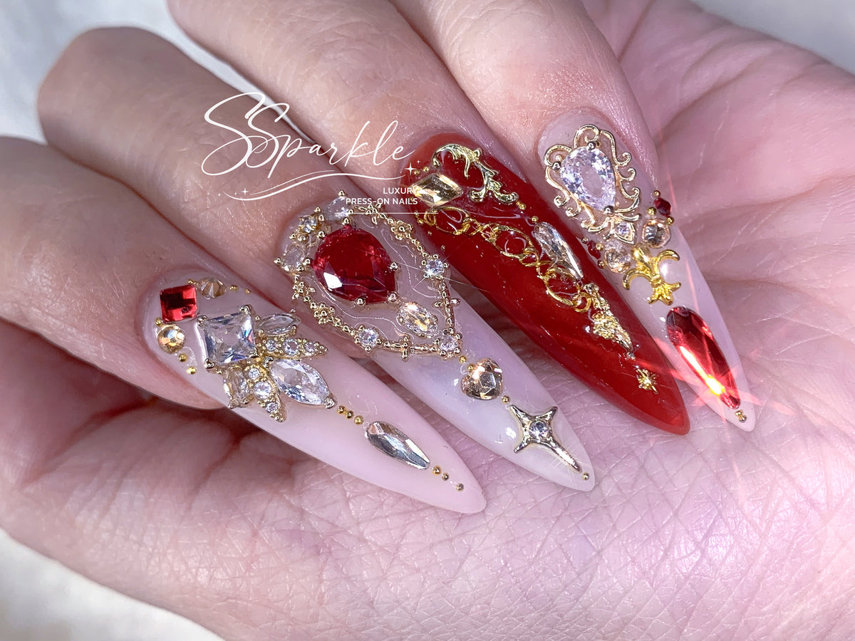 Scarlet Princess Press-on Nails