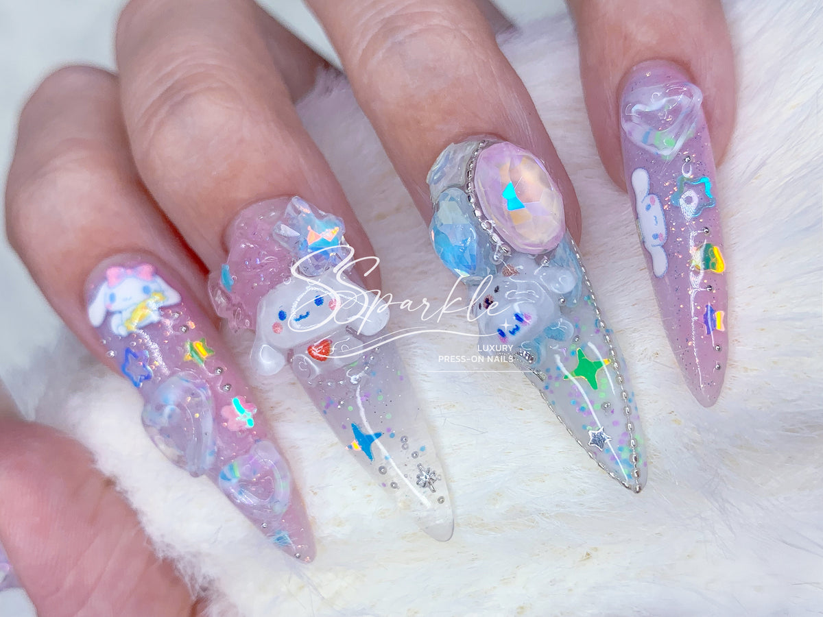 Cinnamon Sprinkle | Cinnamoroll Inspired Press-on Nail