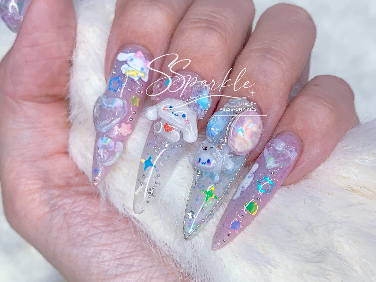 Cinnamon Sprinkle | Cinnamoroll Inspired Press-on Nail