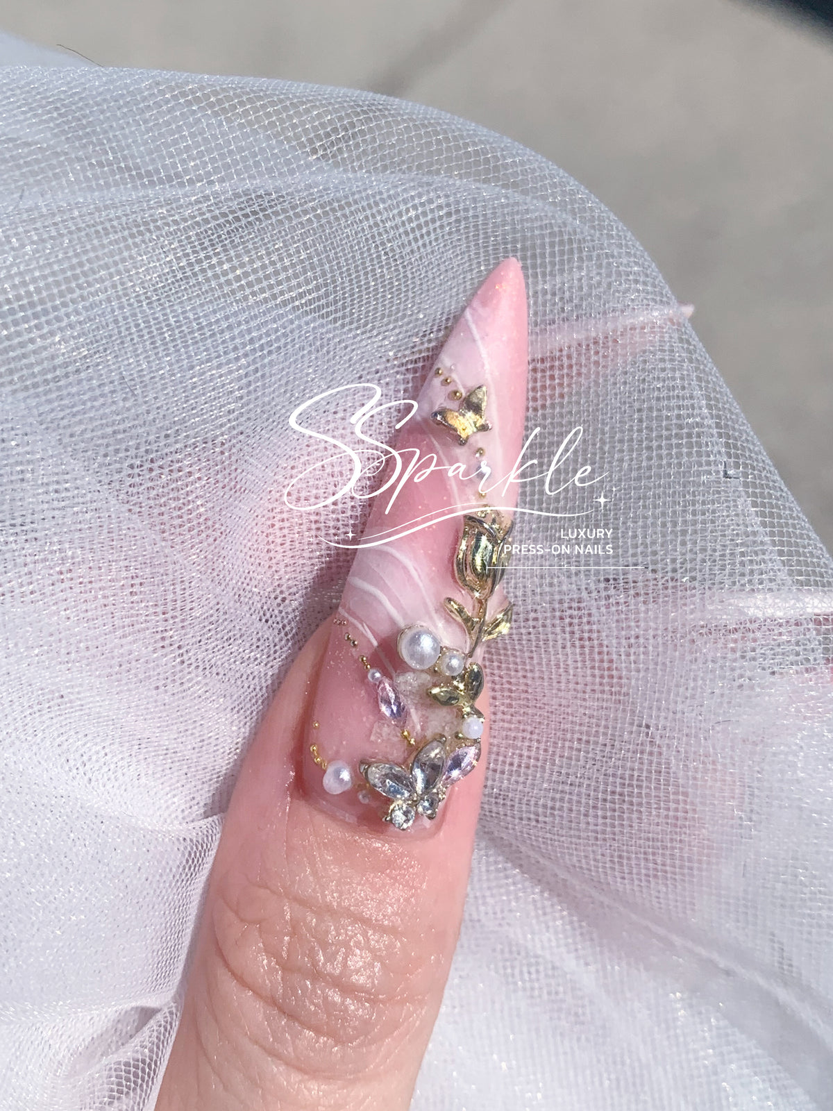 Rose Quartz Reverie Press-on Nails