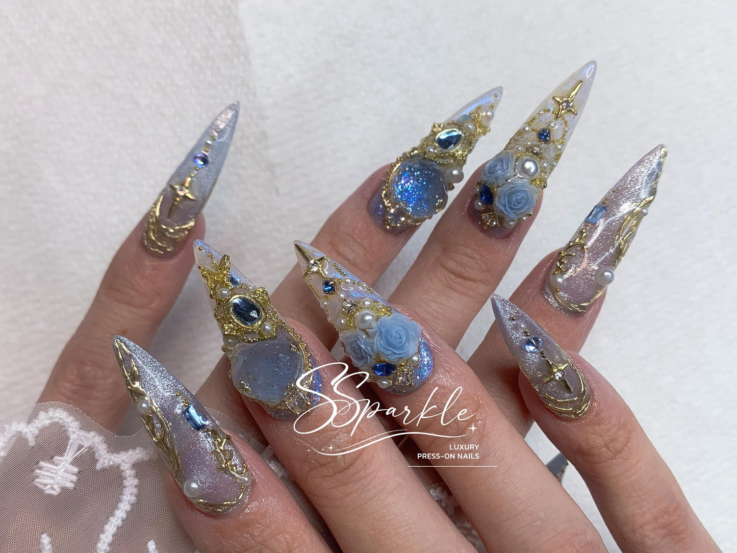 Midnight Rendezvous Press-on Nails