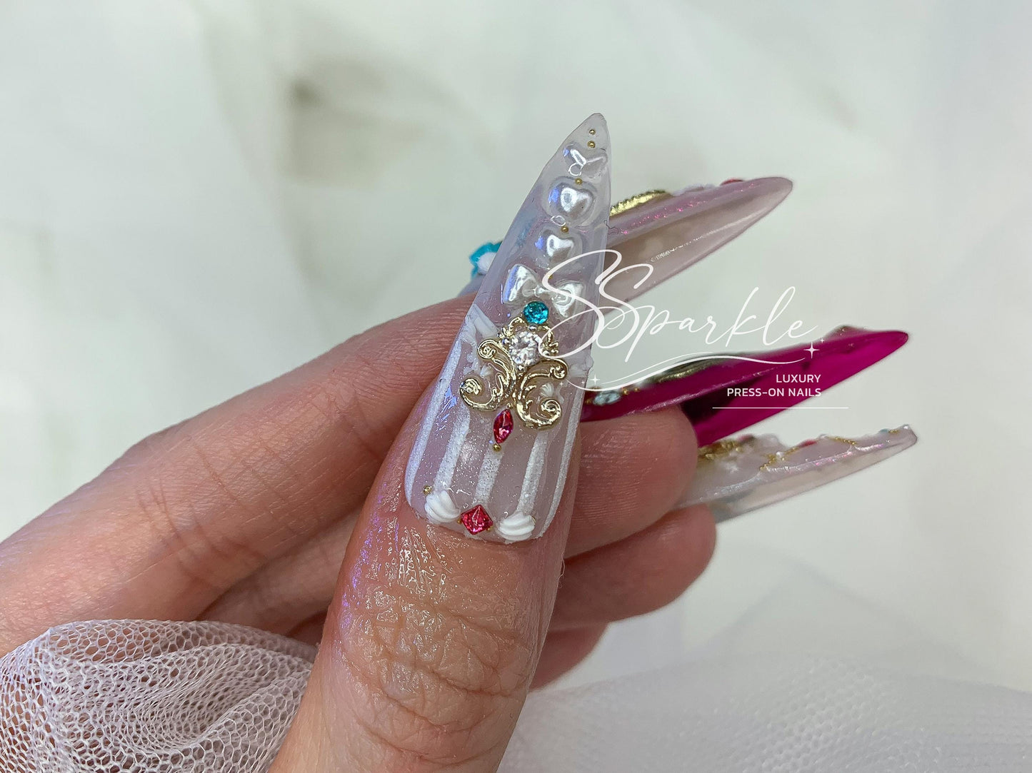 Tasteful Excellence | Escoffier Genshin Impact Inspired Press-on Nails
