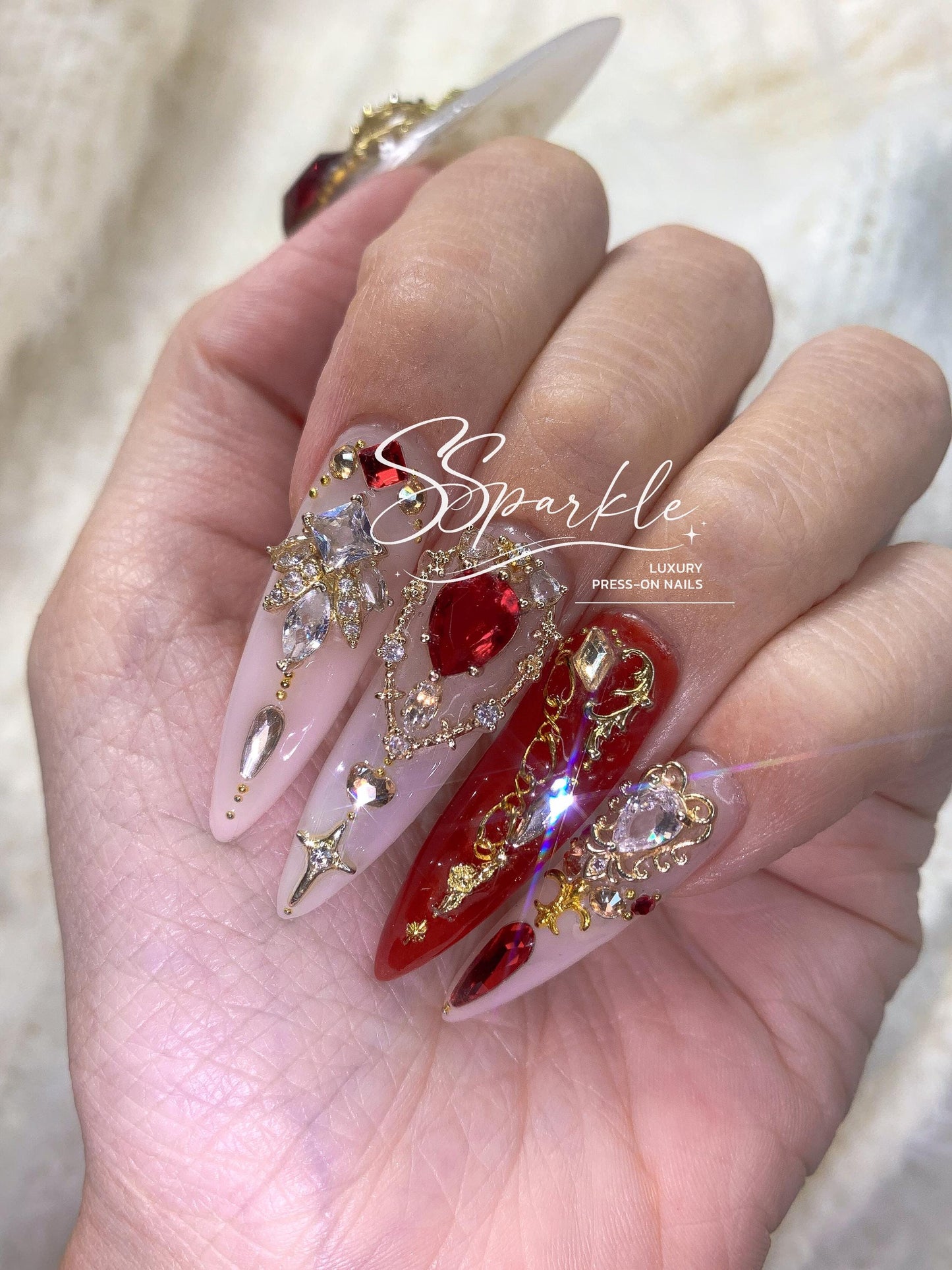 Scarlet Princess Press-on Nails