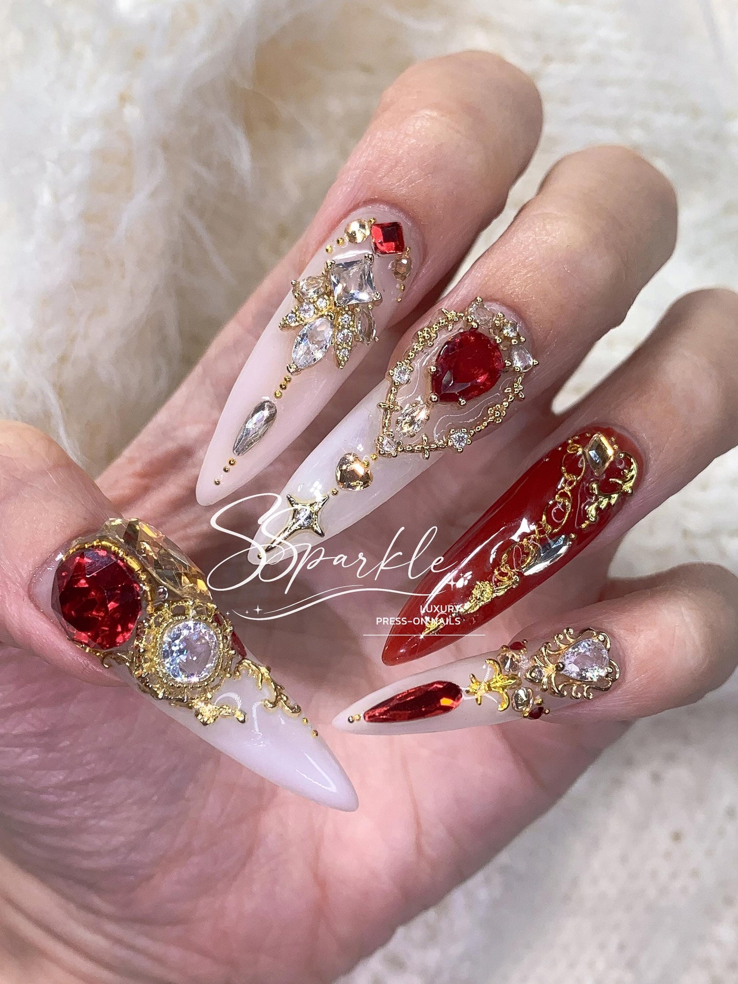 Scarlet Princess Press-on Nails