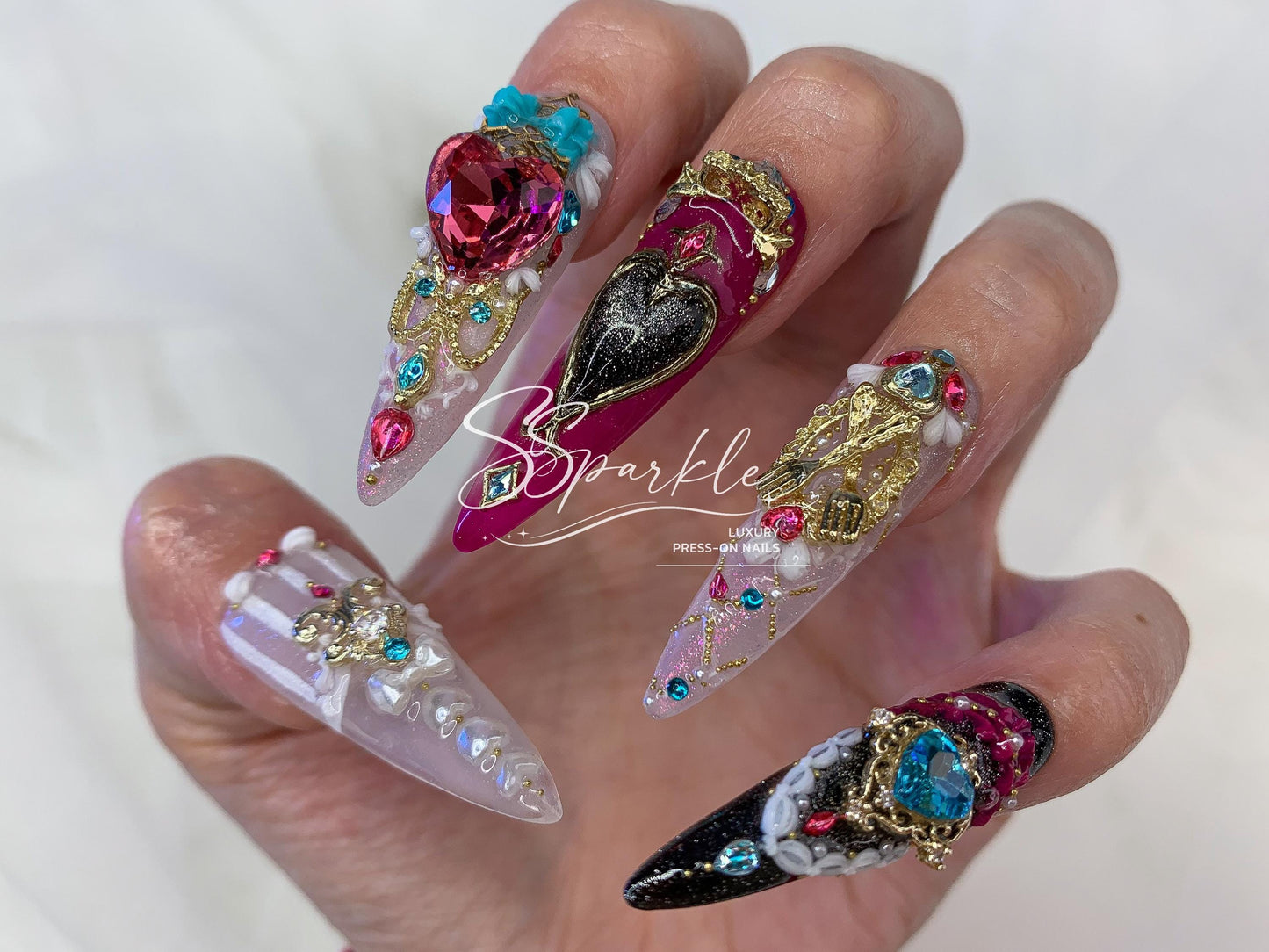 Tasteful Excellence | Escoffier Genshin Impact Inspired Press-on Nails