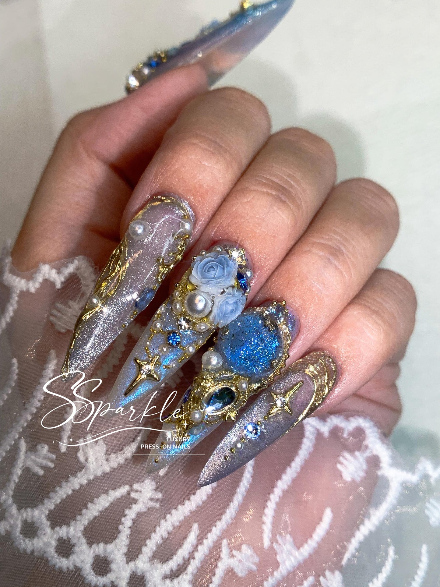 Midnight Rendezvous Press-on Nails