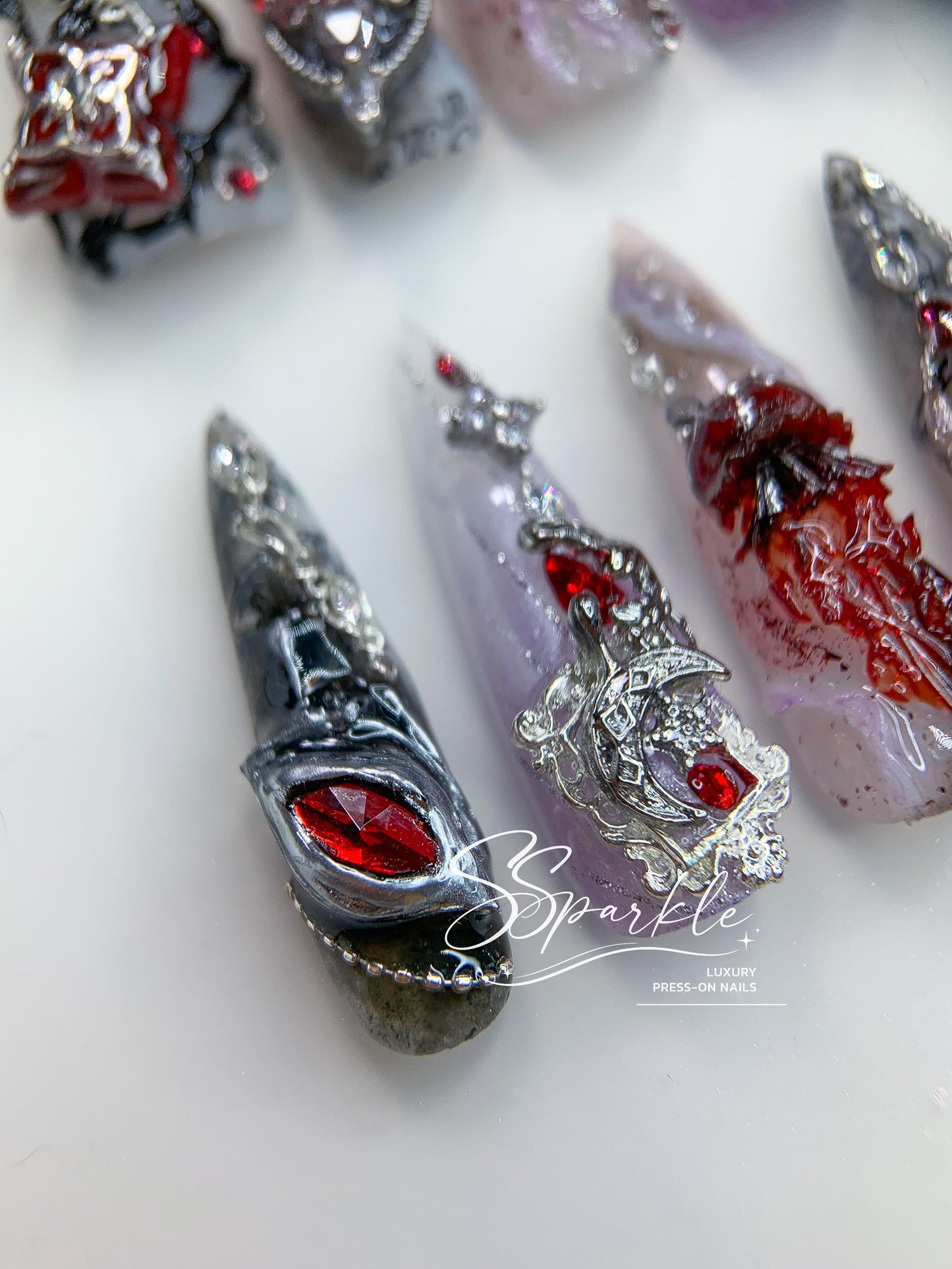Veil of Evernight | Evernight Honkai: Star Rail Inspired Press-on Nail
