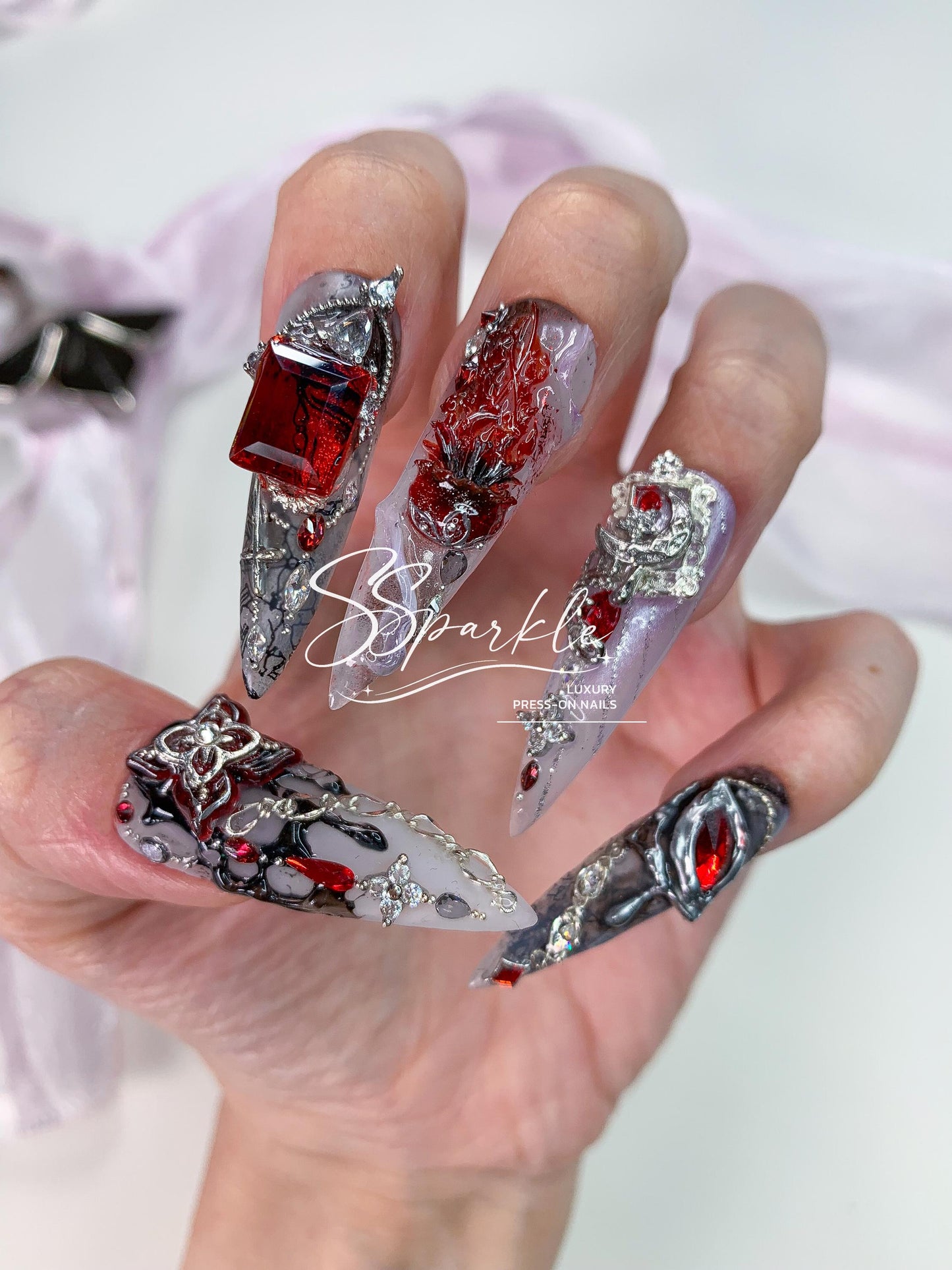 Veil of Evernight | Evernight Honkai: Star Rail Inspired Press-on Nail