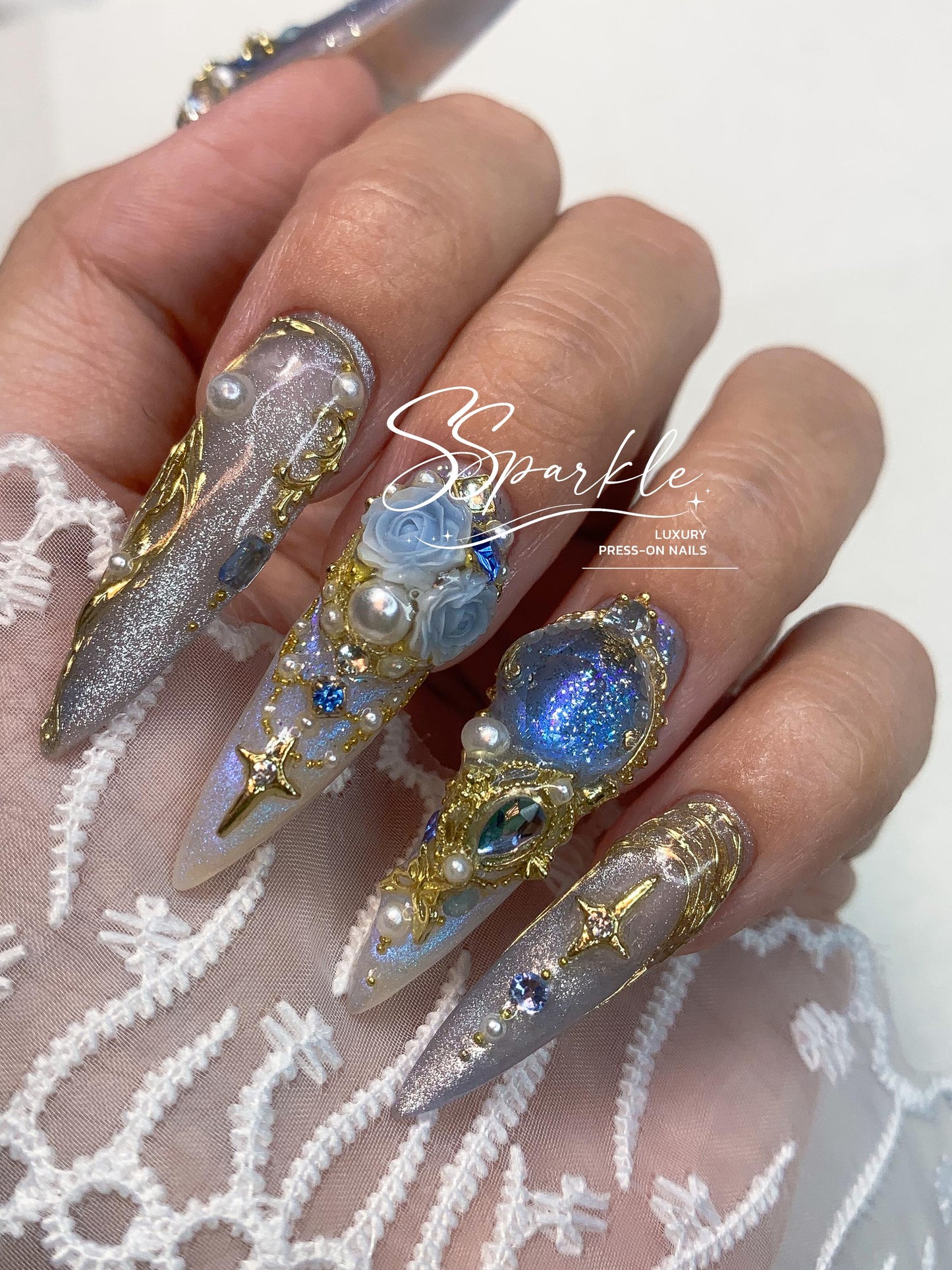 Midnight Rendezvous Press-on Nails
